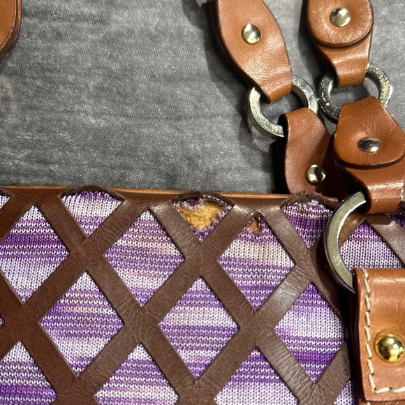 Missoni Leather Tote Bag with Cut-Out Design - Picture 9 of 14